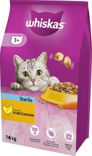 Whiskas Adult Sterile Karma z kurczakiem dla kota 14kg