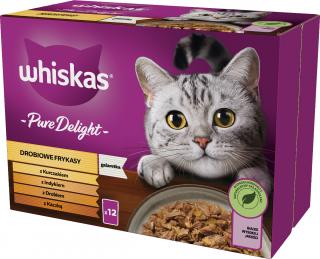 Whiskas Drobiowe Frykasy Karma w galaretce dla kota 12x85g