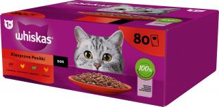 Whiskas Klasyczne Posiłki Karma w sosie dla kota 80x85g