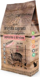 Wiejska Zagroda CAT Karma z jagnięciną i krylem dla kota 1.6kg