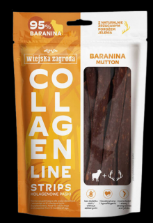 Wiejska Zagroda Collagen Line Strips Przysmak z baraniną dla psa 100g
