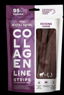 Wiejska Zagroda Collagen Line Strips Przysmak z koniną dla psa 100g