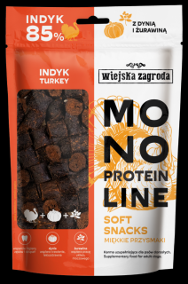 Wiejska Zagroda Monoprotein Soft Snacks Przysmak z indykiem dla psa 115g