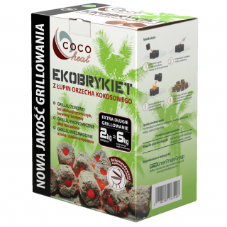 Brykiet kokosowy CocoHeat 2 kg