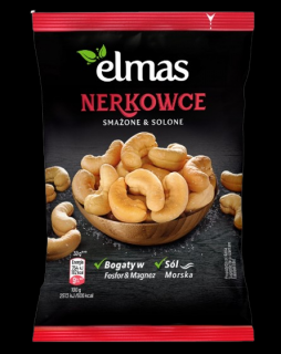 Orzechy nerkowca smażone i solone Elmas 90g