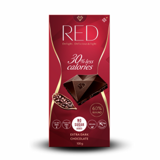 RED CZEKOLADA EKSTRA CIEMNA GORZKA 100G