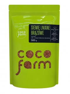 Siemię lniane brązowe 500g - Coco Farm