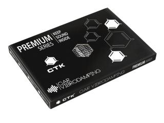 CTK Premium 2.2 Box - mata tłumiąca 2.2 mm, 15 szt  37x50 cm 2,78 m2 wykończenie czarne aluminium