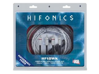 HiFonics HF10WK - zestaw przewodów do montażu wzmacniacza, przekrój 10mm2