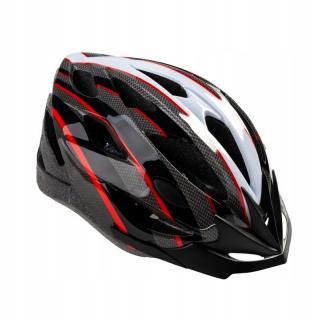 KASK ROWEROWY S-BIKE MV23 BLACK/RED 55-58 CM