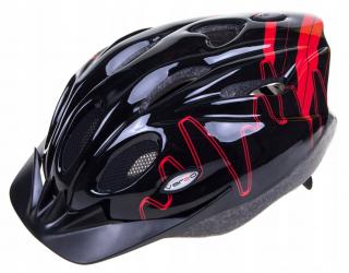 KASK ROWEROWY VERSO BASIC M 52-56 CZARNO-CZERWONY