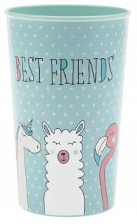 KUBEK DO SZKOŁY 250 ML BEST FRIENDS DZIECIĘCY PLASTIKOWY