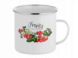 KUBEK EMALIOWANY PROSTY KALINA 12 CM 1,25 L EMALIA POLSKA PLESZEW