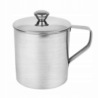 Kubek Tadar z pokrywką metal 600 ml