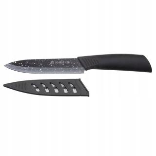 NÓŻ CERAMICZNY AMBITION SKIV UNIWERSALNY 12,5 CM CZARNY + OSŁONKA