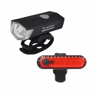 Oświetlenie rowerowe Nexelo Supreme L177039NEX 300 lm USB zestaw lamp