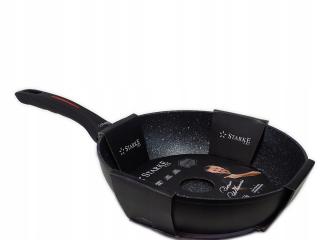 PATELNIA GŁĘBOKA GRANIT STARKE PICANTE 20 X 6 CM INDUKCJA GAZ 10000 CYKLI
