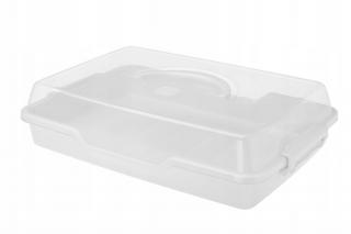 POJEMNIK PROSTOKĄTNY PRZENOŚNY DO CIASTA Z UCHWYTEM 43,5 X 29,5 CM