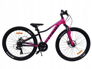 ROWER 26 STORM GÓRSKI MTB ALUMINIOWY QUEEN 1.0 13'' CIEMNY RÓŻ + CZARNY