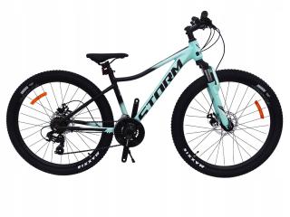 ROWER 26 STORM GÓRSKI MTB ALUMINIOWY QUEEN 1.0 15'' TURKUSOWO-CZARNY