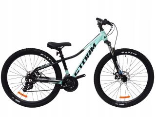 ROWER 27,5 1.0 STORM SHARK GÓRSKI MTB ALUMINIOWY 13,5'' TURKUSOWO-CZARNY