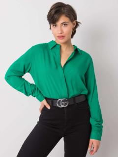 Koszula YVAINE bawełniana damska zielony