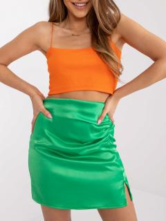 Spódnica OLYA mini marszczona zielony