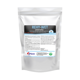 Jfarm REHY-WET 1 KG Elektrolity dla cieląt, źrebiąt, koźląt lub prosiąt z biegunką