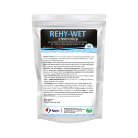 Jfarm REHY-WET 100 G Elektrolity dla cieląt, źrebiąt, koźląt lub prosiąt z biegunką