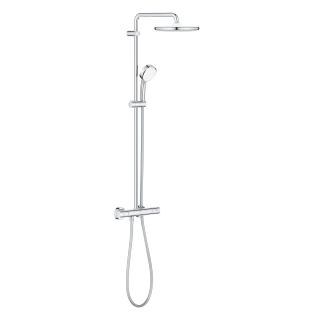 Grohe Tempesta cosmopolitan system 250 system prysznicowy z termostatem do montażu ściennego chrom 26670000