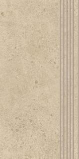 Paradyż Authority Beige Stopnica Prosta Nacinana Mat. 29,8x59,8