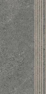 Paradyż Authority Graphite Stopnica Prosta Nacinana Mat. 29,8x59,8