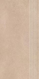 Paradyż Silkdust Beige Stopnica Prosta Nacinana Mat. 29,8X59,8