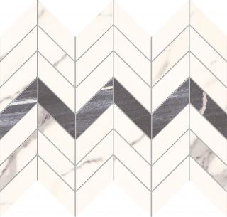 Tubądzin Domino Mozaika ścienna Bonella white 29,8x24,6