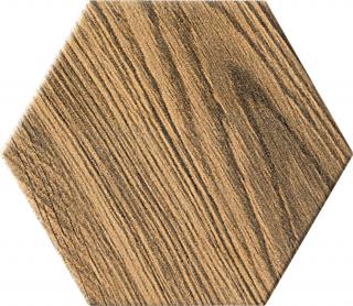 Tubądzin Domino Płytka ścienna Burano wood hex 11x12,5