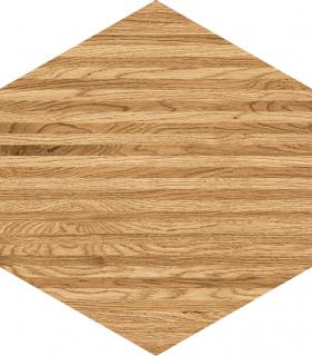 Tubądzin Domino Płytka ścienna Flare wood hex 12,5x11