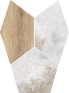 Tubądzin Mozaika gresowa Onice Bianco Wood MAT 28x31x0,8