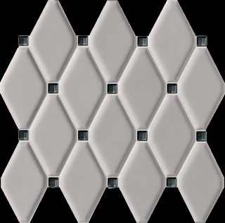 Tubądzin Mozaika ścienna Abisso grey 29,8x27