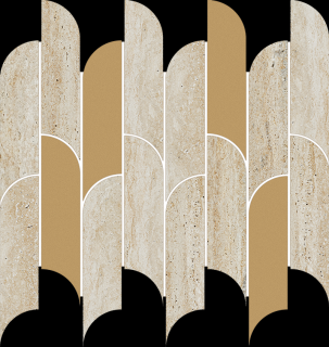 Tubądzin Mozaika ścienna Tissue beige 29,8x27,2