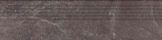 Tubądzin Stopnica podłogowa Grand Cave graphite 119,8x29,6