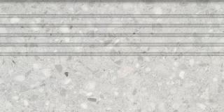 Tubądzin Stopnica podłogowa Macchia grey MAT 59,8x29,8