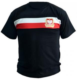 T-shirt "Wielka Polska - pasy" czarna