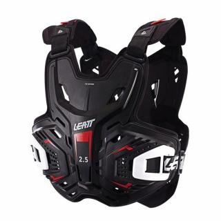 BUZER LEATT Chest Protector 2.5 czarny/czerwony L/XL