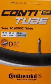 Dętka Tour 26 Wide Dunlop 40mm 47-559/62-559 CONTINENTAL