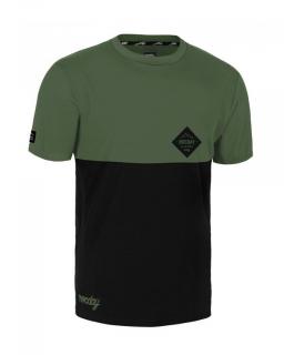Koszulka MTB ROCDAY Double zielona/czarna L