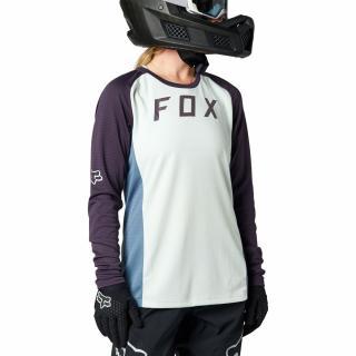 Koszulka rowerowa z długim rękawem DAMSKA FOX Defend  cloud grey S