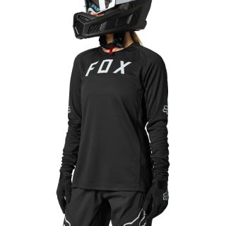 Koszulka rowerowa z długim rękawem DAMSKA FOX Defend czarna L