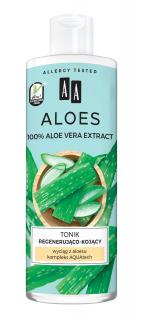 Aa Aloes 100% Tonik Regenerująco-Kojący 400ml