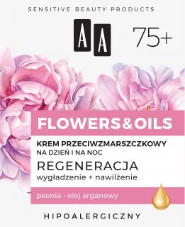 Aa Flowers Oils 75+ Krem Przeciwzmarszczkowy Na Dzień i Na Noc - Regeneracja 50ml
