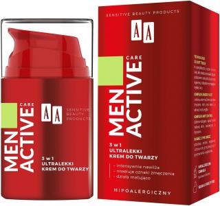 Aa Men Active Care Ultralekki Krem do Twarzy 3w1 50ml